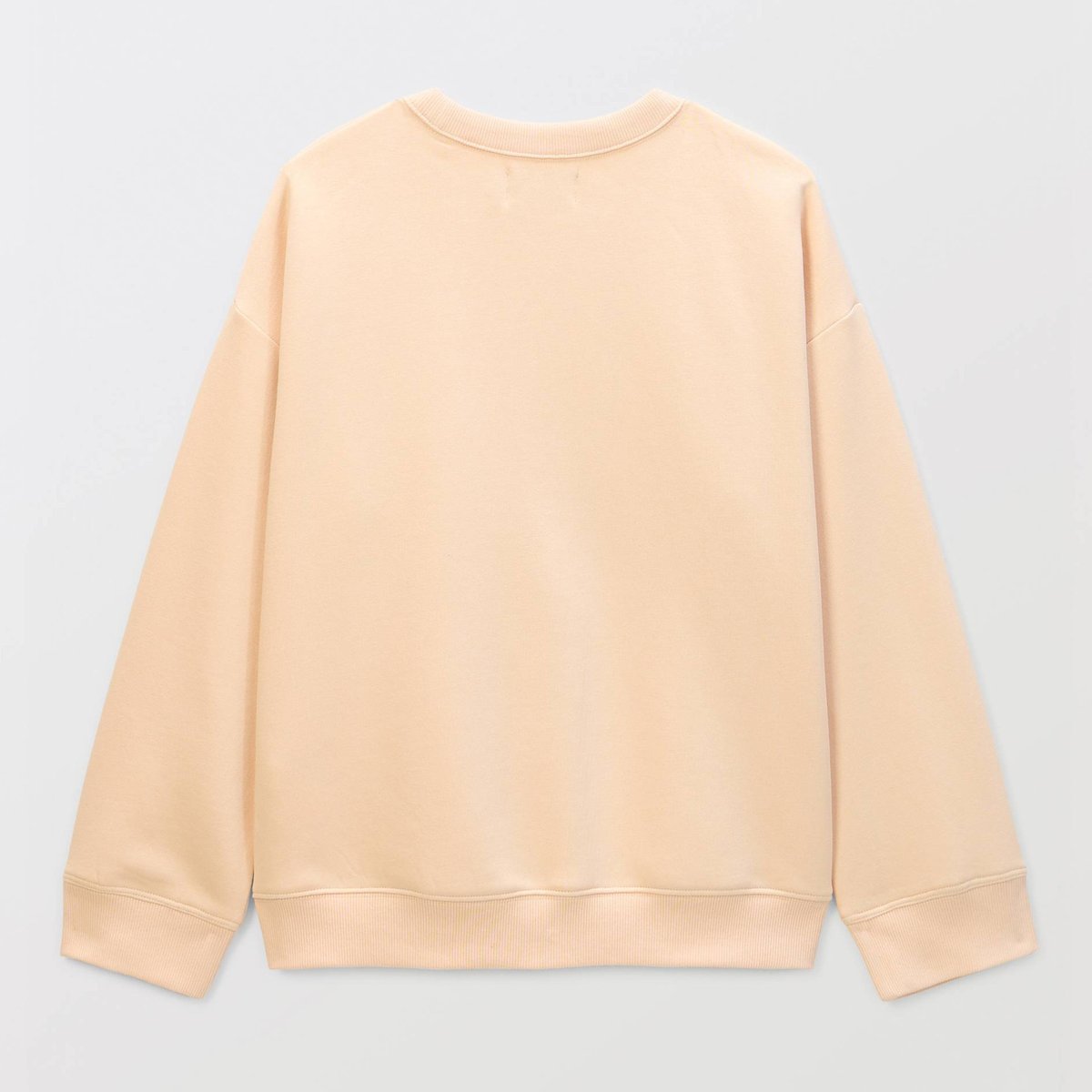 Sweat col rond rayé tricolore en coton BIO GOTS naturel, MONOPRIX