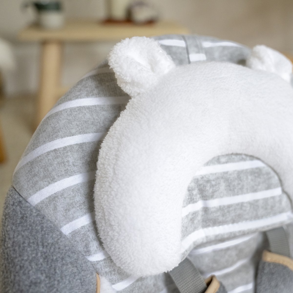 Balancelle pliable Bella Teddy gris, blanc, INGENUITY
