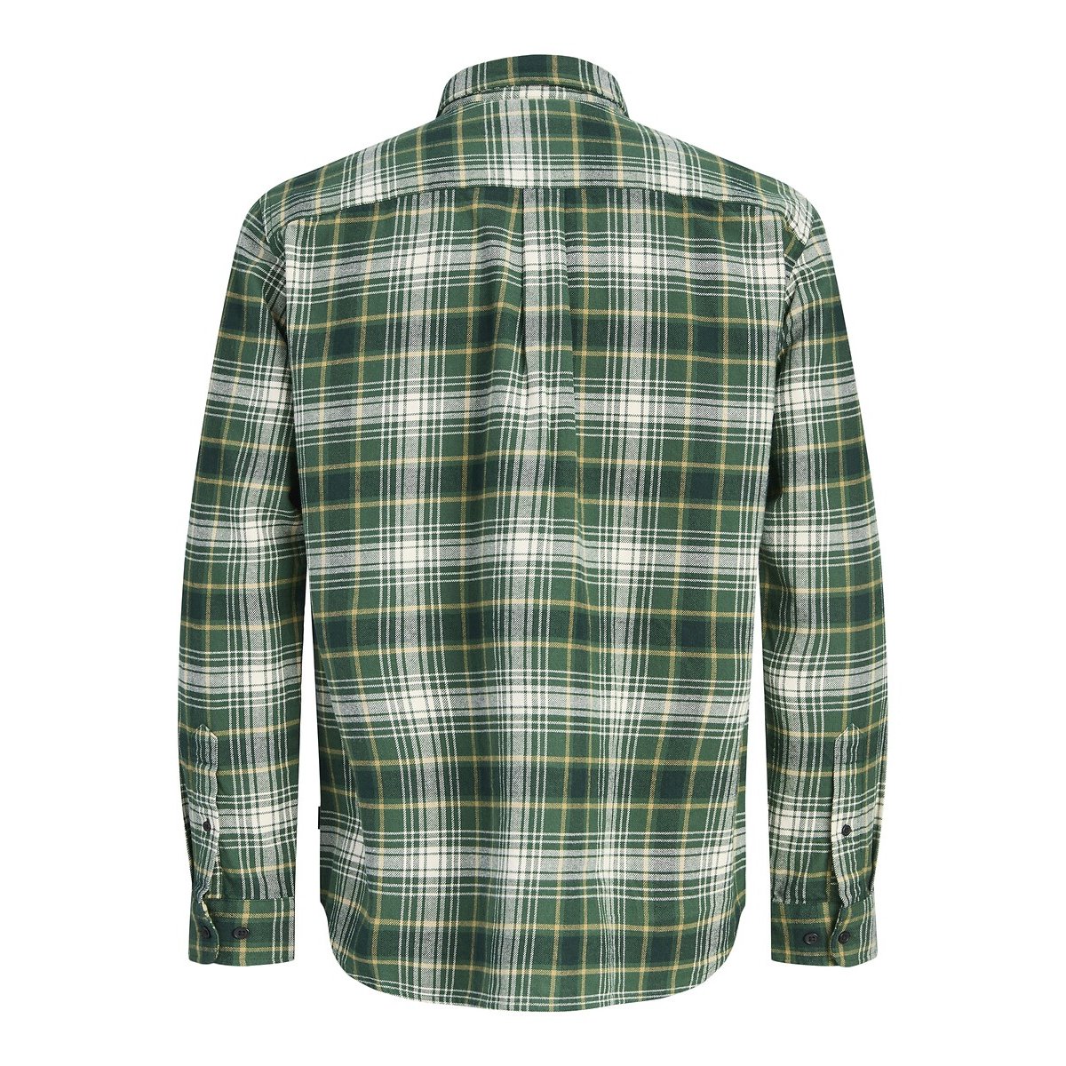 Chemise manches longues à carreaux vert pin, JACK & JONES