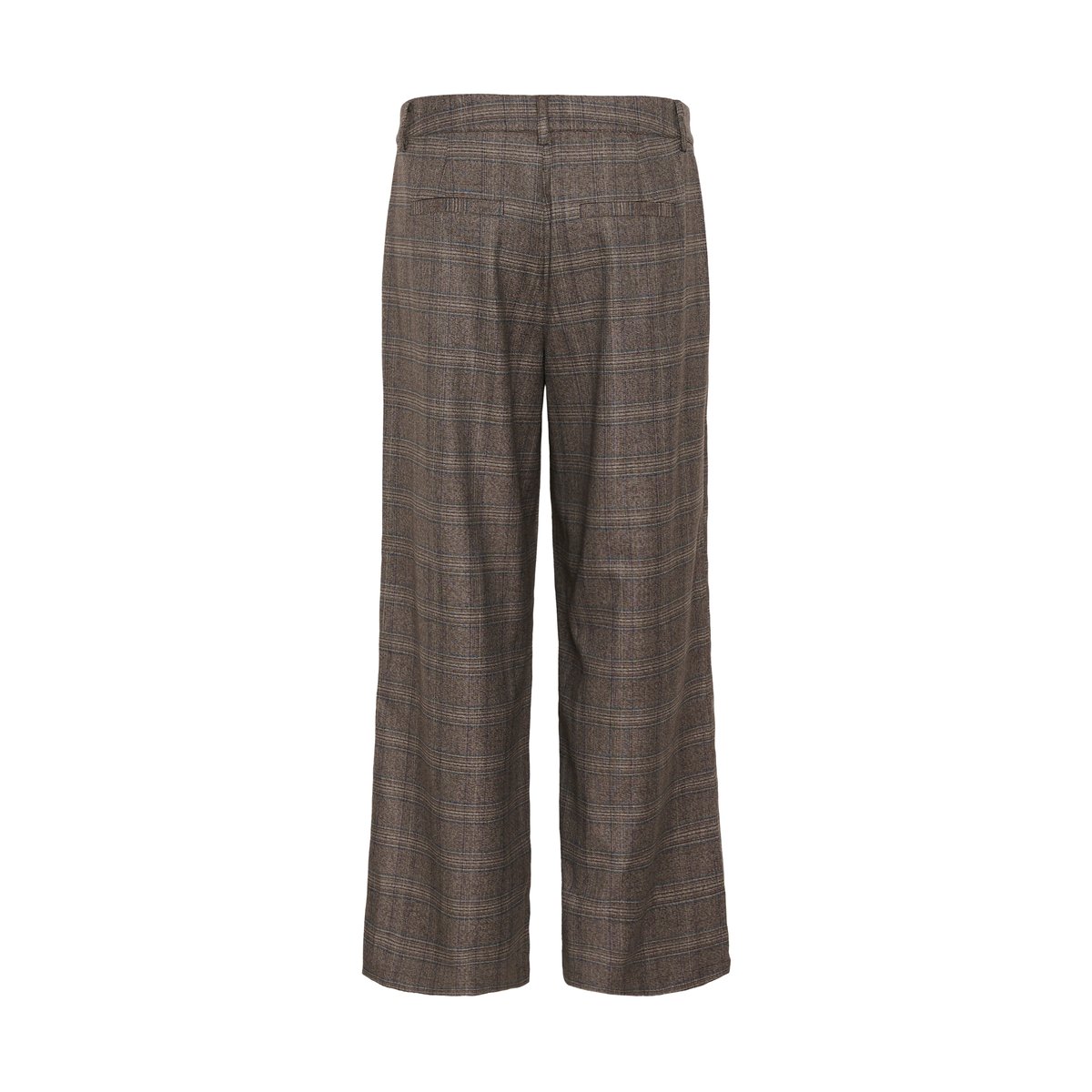 Pantalon casual marron brown check, CULTURE