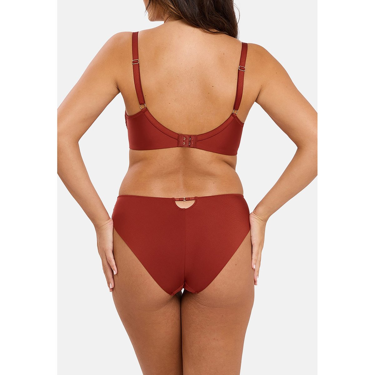 Soutien-gorge corbeille GEORGIA broderie multicolore fond tuscany, SANS COMPLEXE