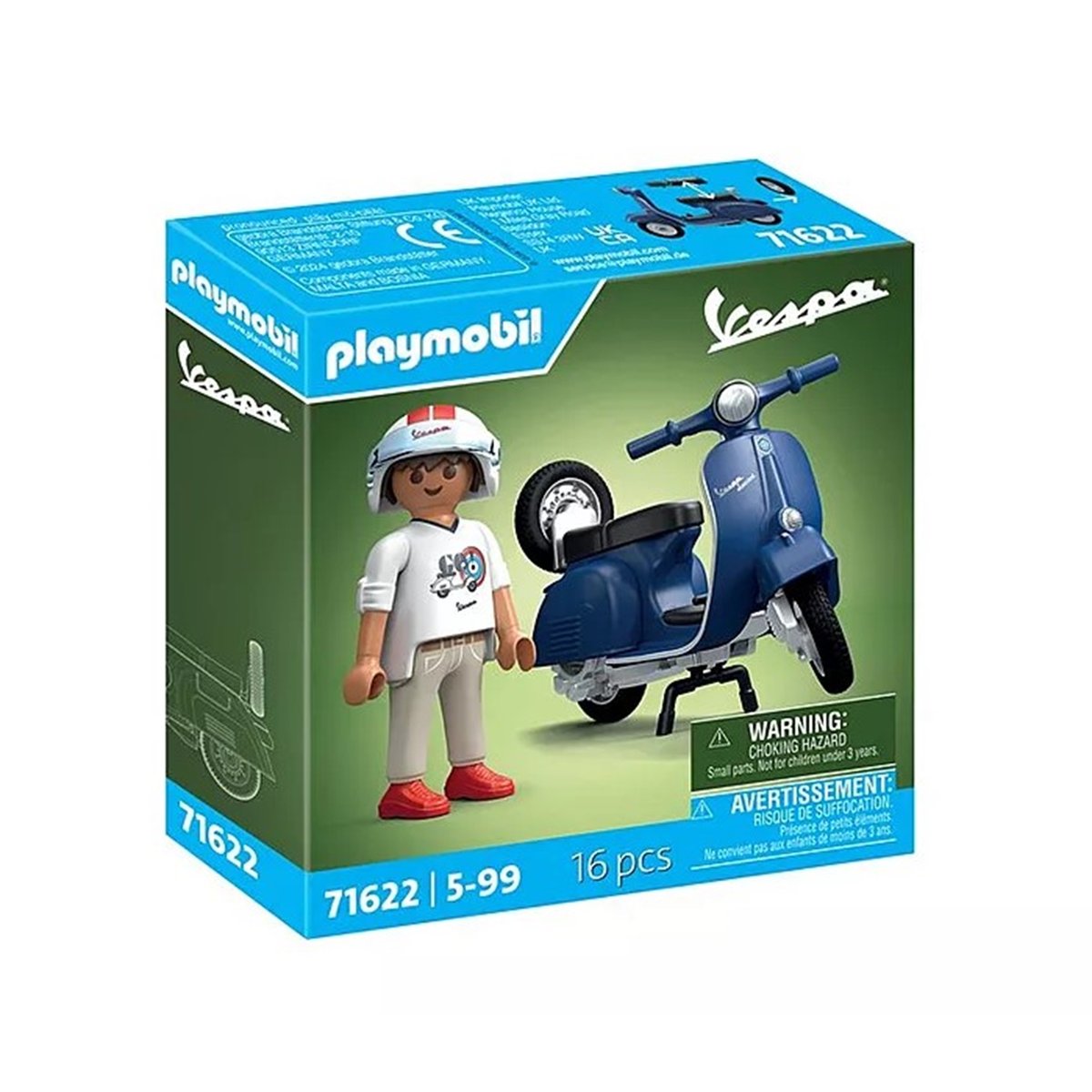 1969 Vespa 150 Sprint Veloce Bleu bleu, PLAYMOBIL