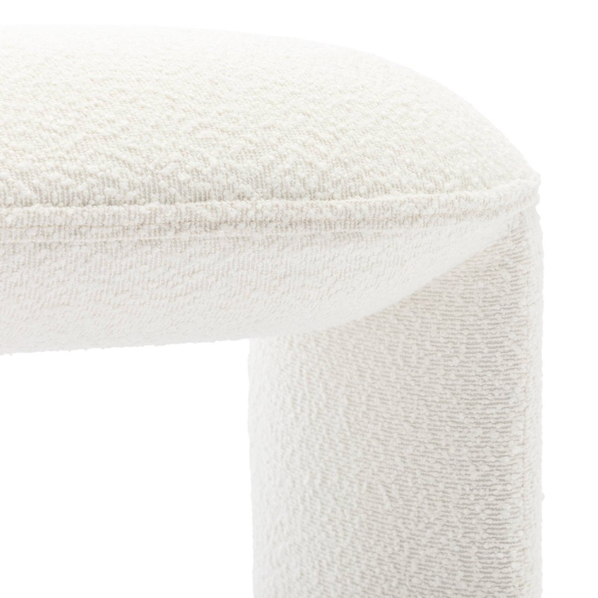Banc, bout de lit bouclette SHAWN crème, SWEEEK