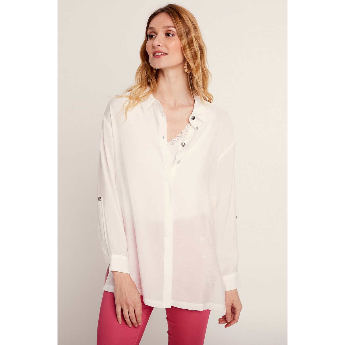 Chemise manches longues ecru, BREAL