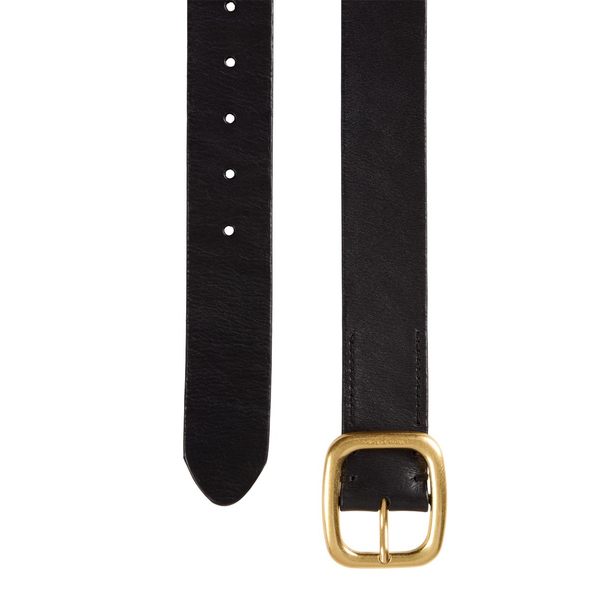 Ceinture modèle Adele en cuir de vachette robuste noir, MARC O'POLO