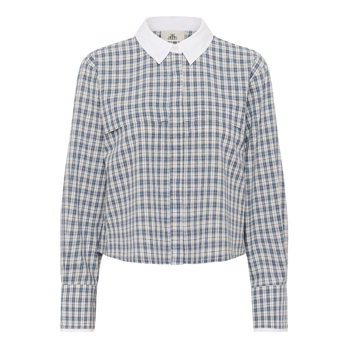 Chemise à manches longues bleu capri check blue, KAREN BY SIMONSEN