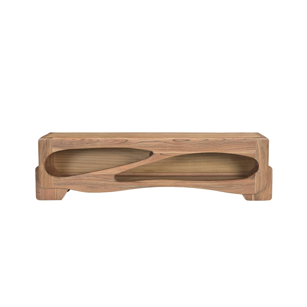 Meuble TV en bois d'acacia TRINITE bois clair, MADE IN MEUBLES