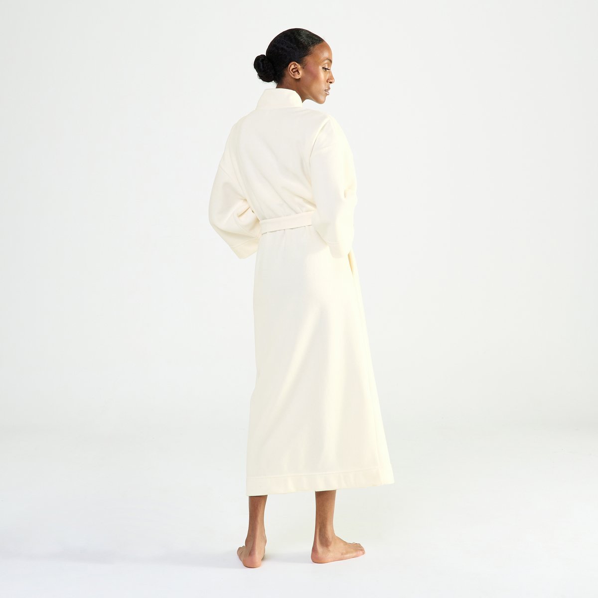 Kimono long col kimono en polaire SILENCE lait, LAURENCE TAVERNIER