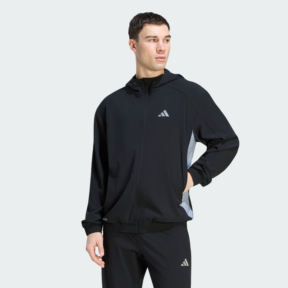 Veste De Survêtement Tech Apparel Colour Block Veste De Survêtement Tech Apparel Colour Block black / halo silver, adidas Performance