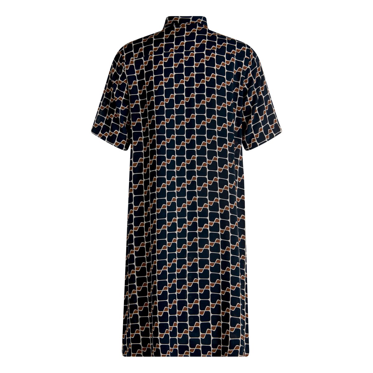 Robe-chemisier à impression dark blue/brown, BETTY BARCLAY
