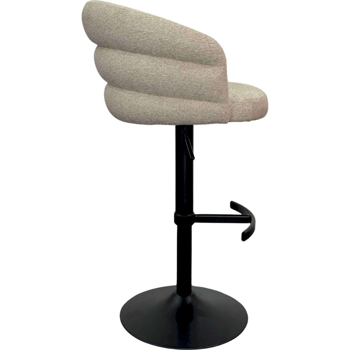 Tabouret de bar pivotant à hauteur réglable biscotti beige clair, RECOLLECTION