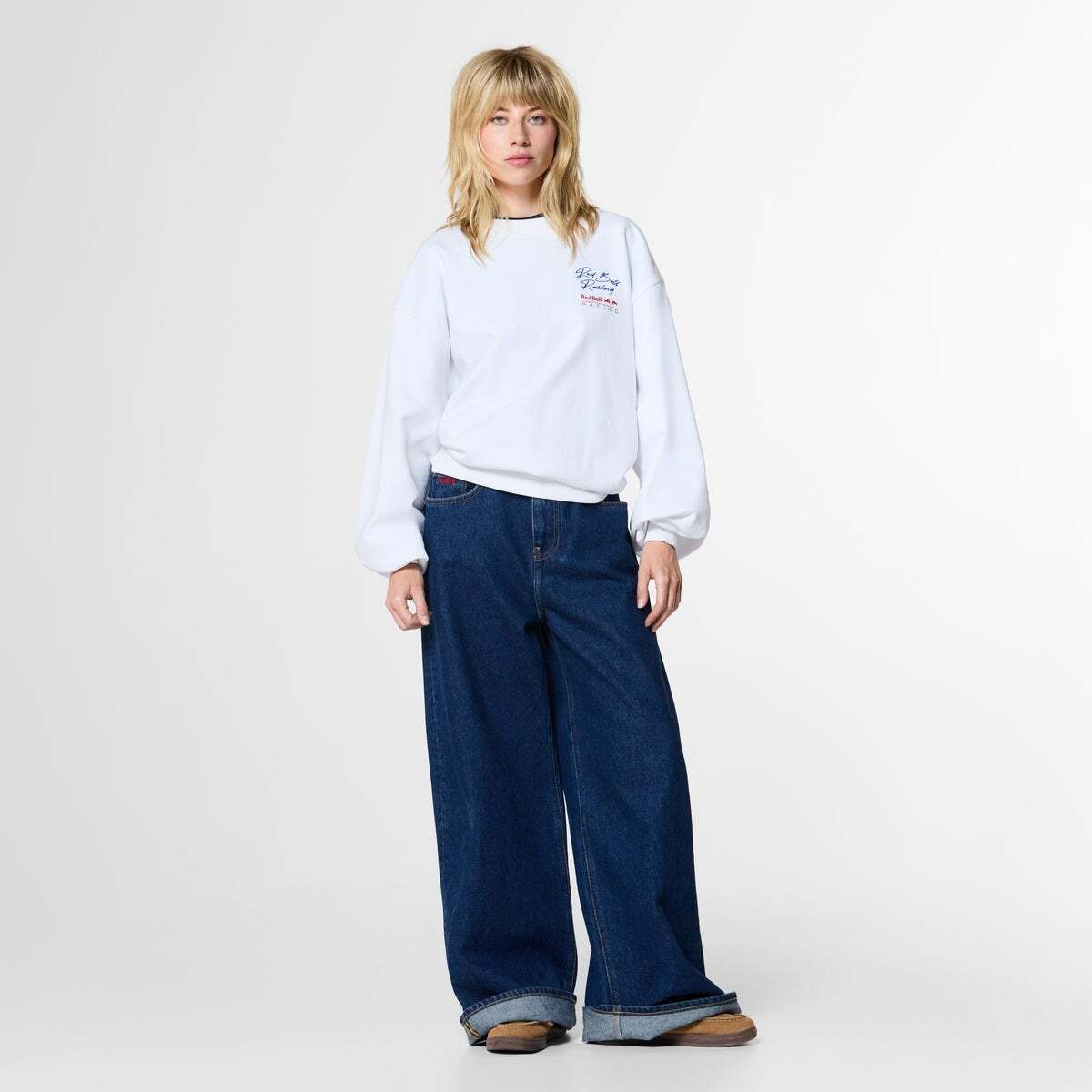 Red Bull Racing Sweat-Shirt À Col Rond Coupe Loose blanc, PEPE JEANS