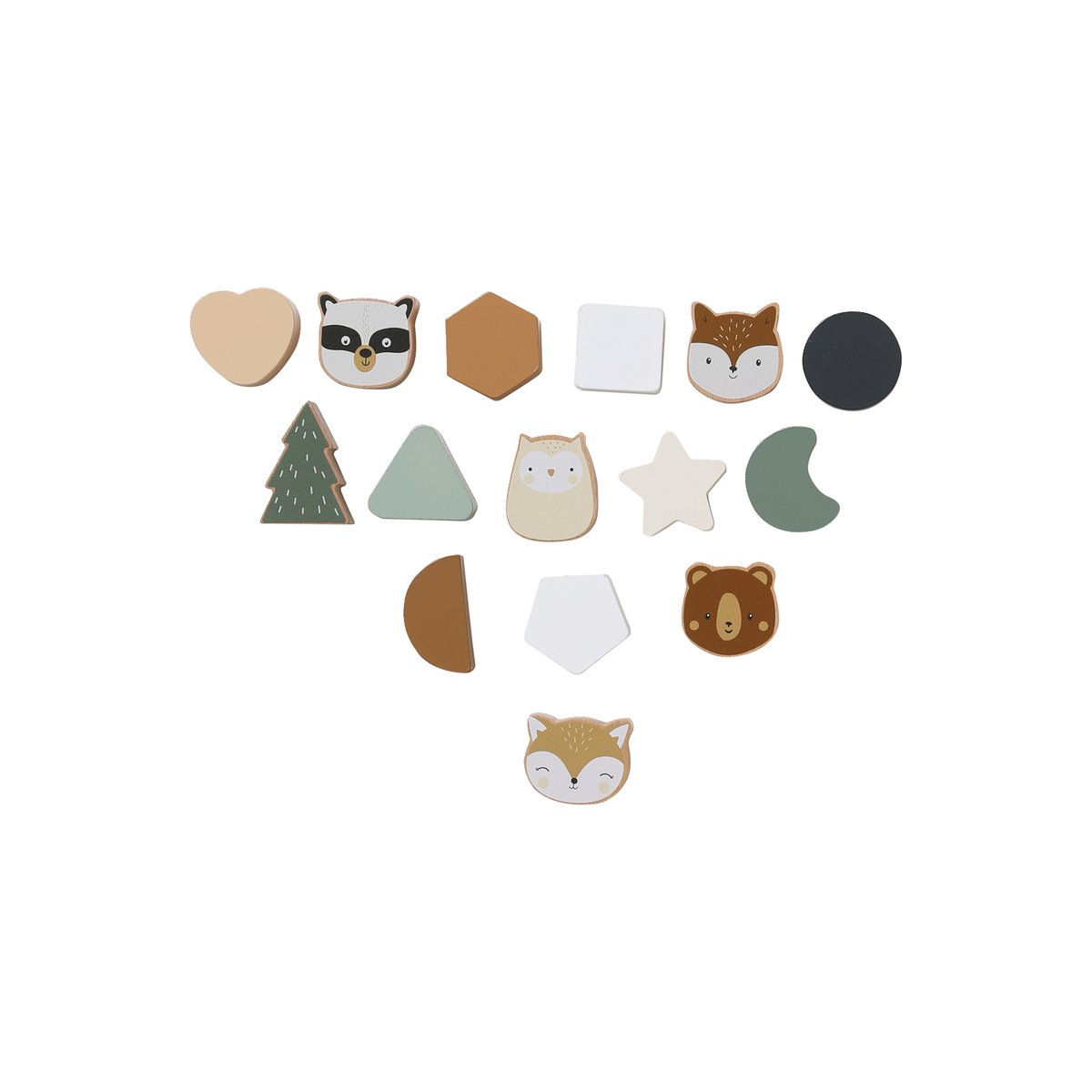 Boîte des animaux à encastrer GREEN FOREST en bois multicolore, VERTBAUDET