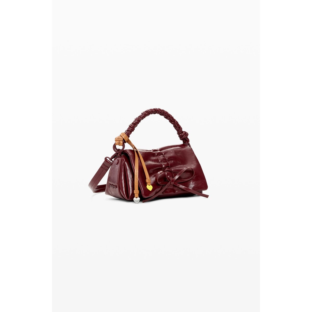 Petit sac brillant à nœud rouge, DESIGUAL