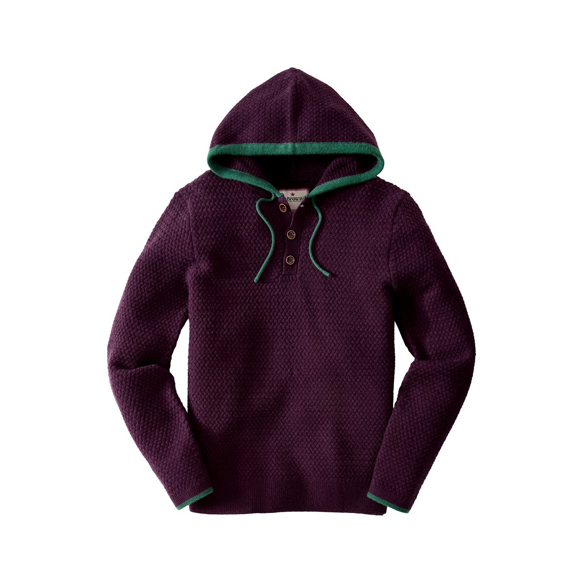 Pull en Maille à Capuche violet, JOE BROWNS