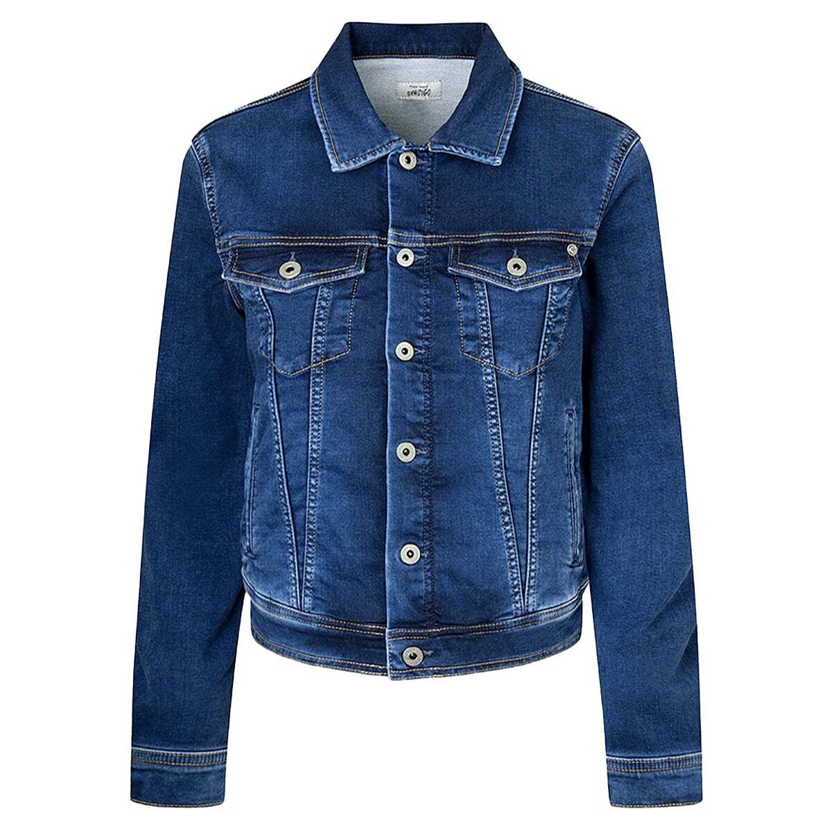 Veste courte en jean medium blue, PEPE JEANS