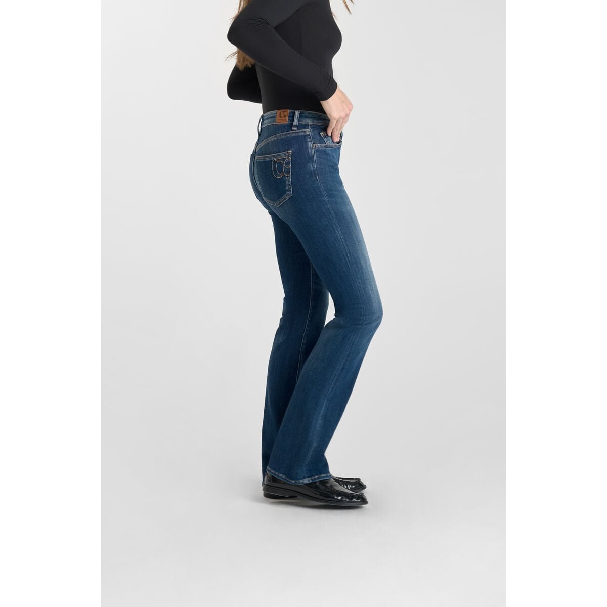 Jeans bootcut POWER bootcut, longueur 34 blue, LE TEMPS DES CERISES