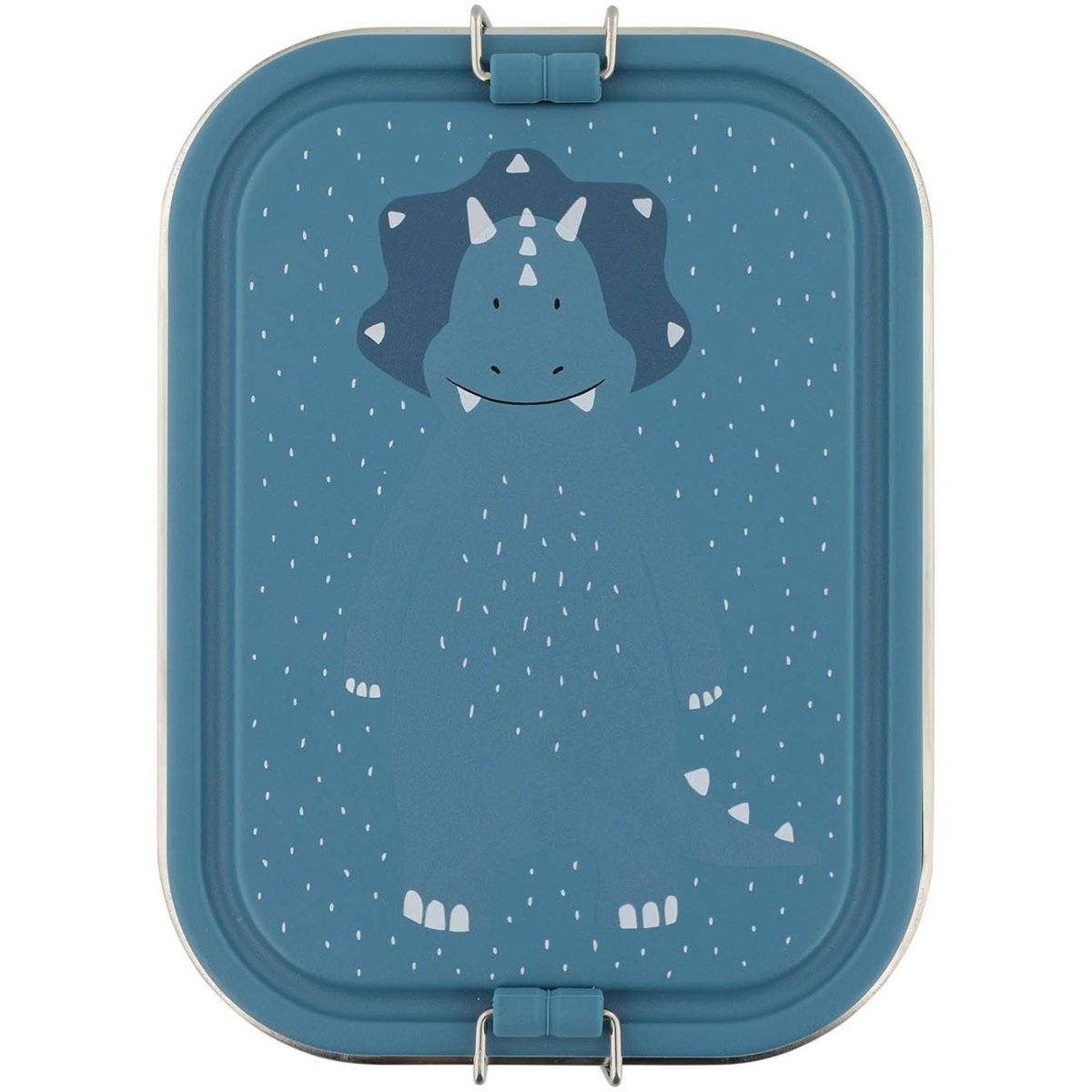 Grande lunch box bleu, blanc, noir, TRIXIE