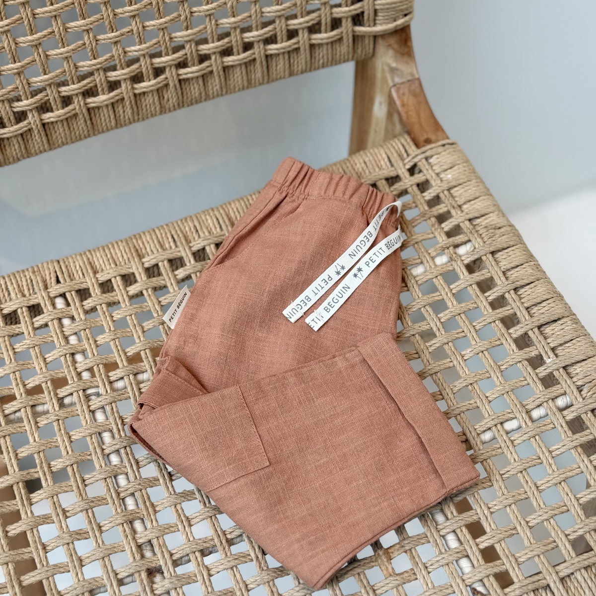 Pantalon enfant Kansas City camel, PETIT BEGUIN