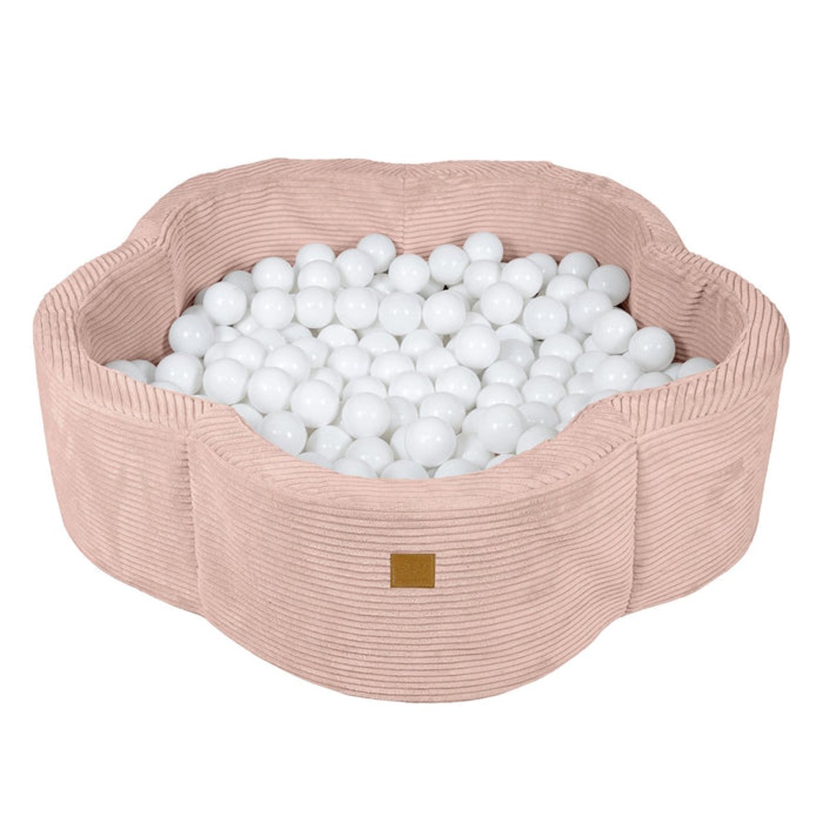 Piscine à balles Fleur 200 balles AESTHETIC piscine rose avec balles blanches, MEOW BABY