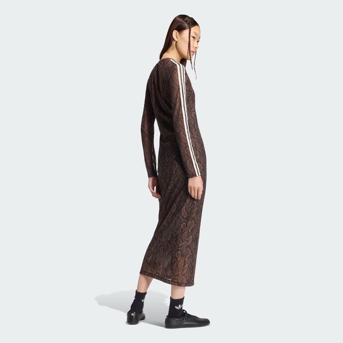 Robe Longue Imprimé Serpent Robe Longue Imprimé Serpent earth strata / aurora coffee, adidas Originals