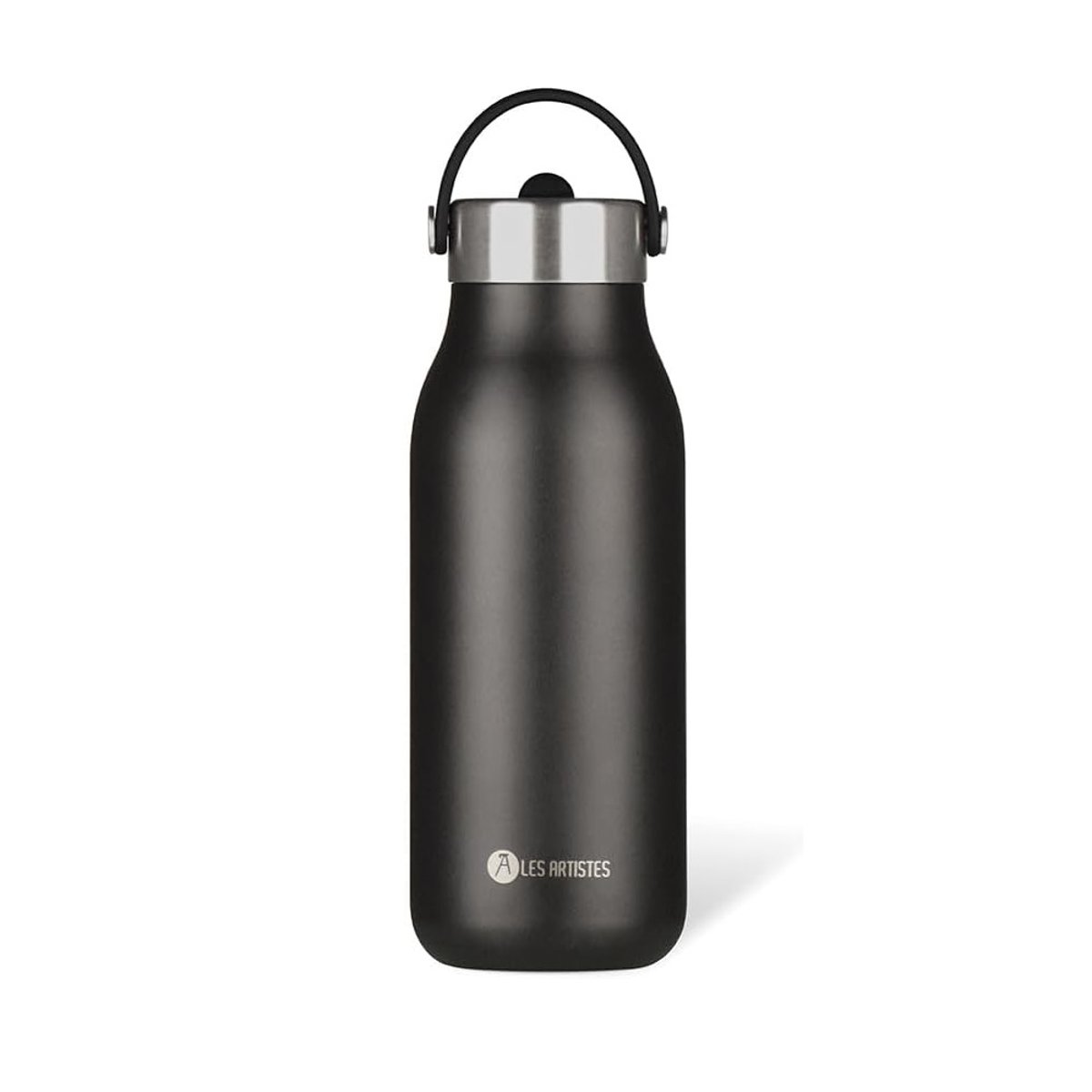 Bouteille isotherme 2.0 inox 1L noir, LES ARTISTES PARIS