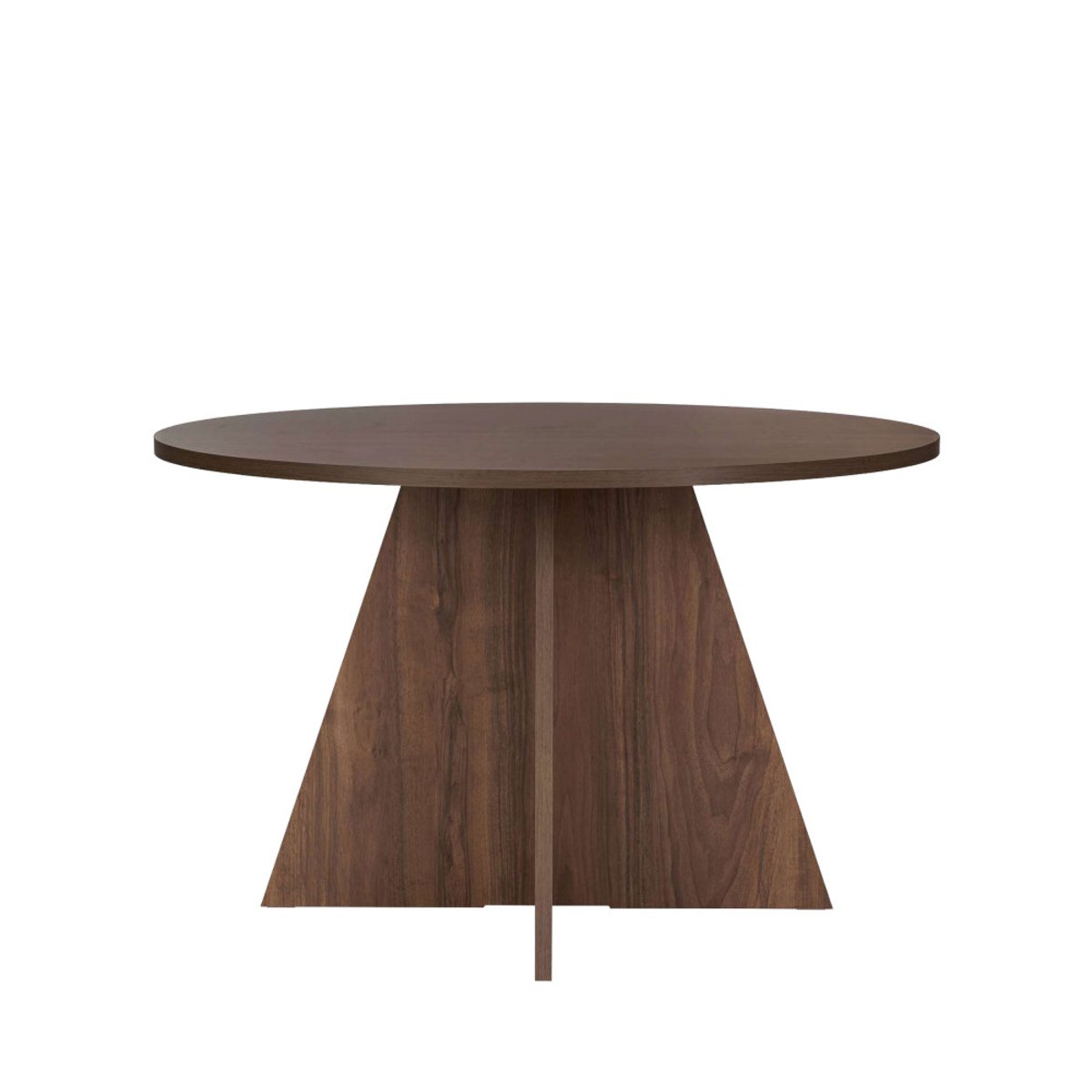 Table à manger 4 personnes ronde en bois- NARO bois foncé, DRAWER