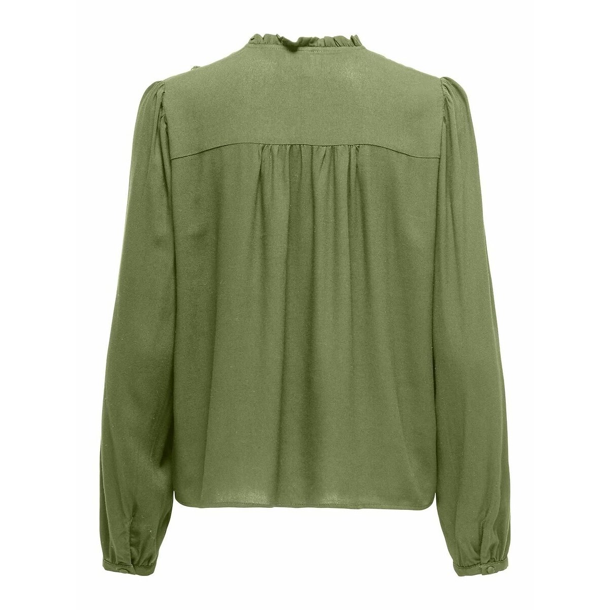 Embroidered Long Sleeve Blouse green, ONLY