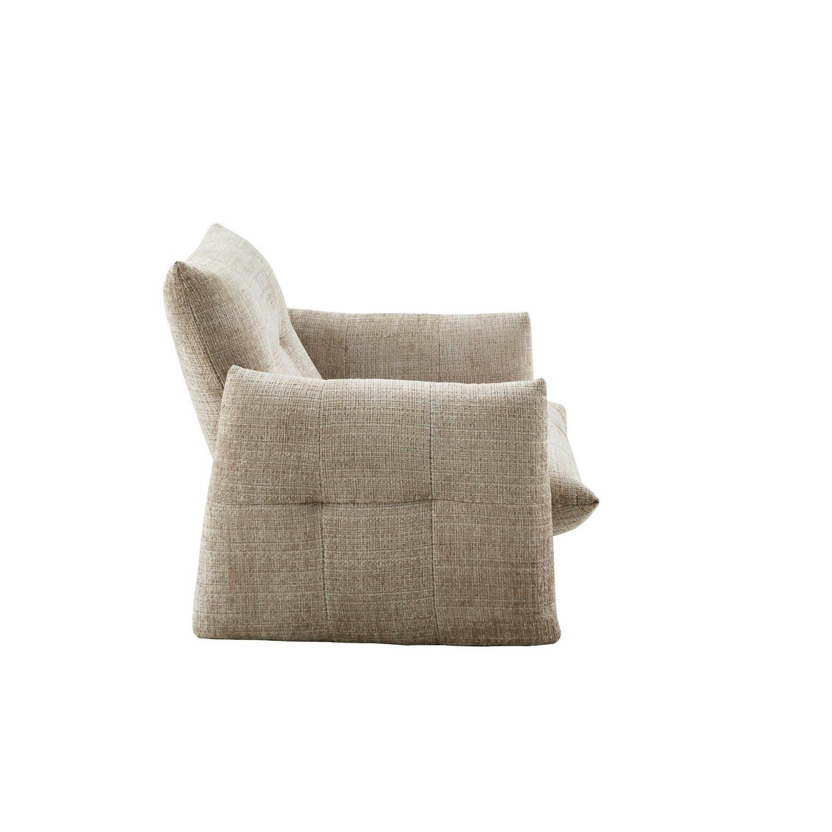 Fauteuil de salon à grands accoudoirs CORTINA beige, PIER IMPORT