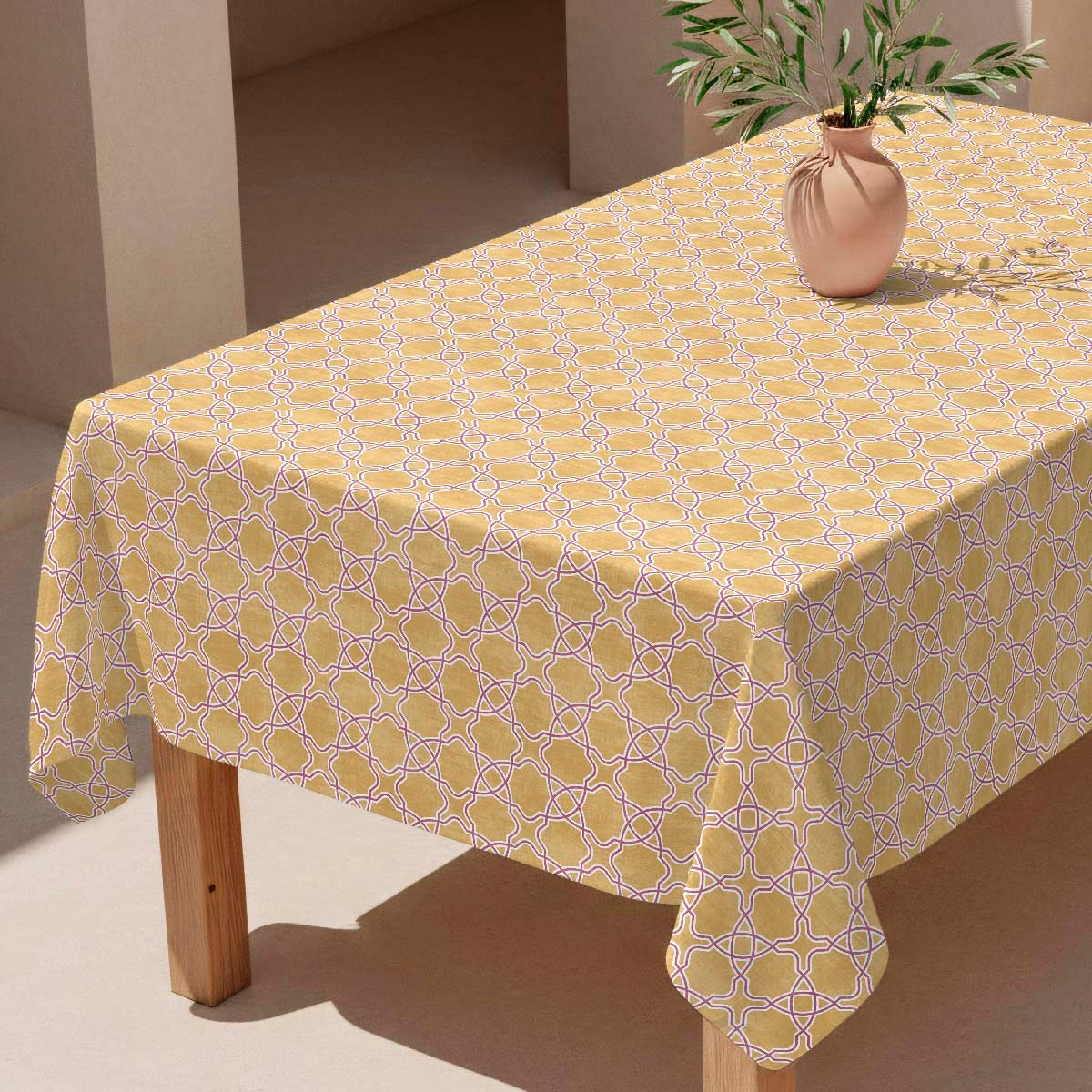 Nappe anti-taches Siria - 100% coton - moutarde, NAF NAF HOME