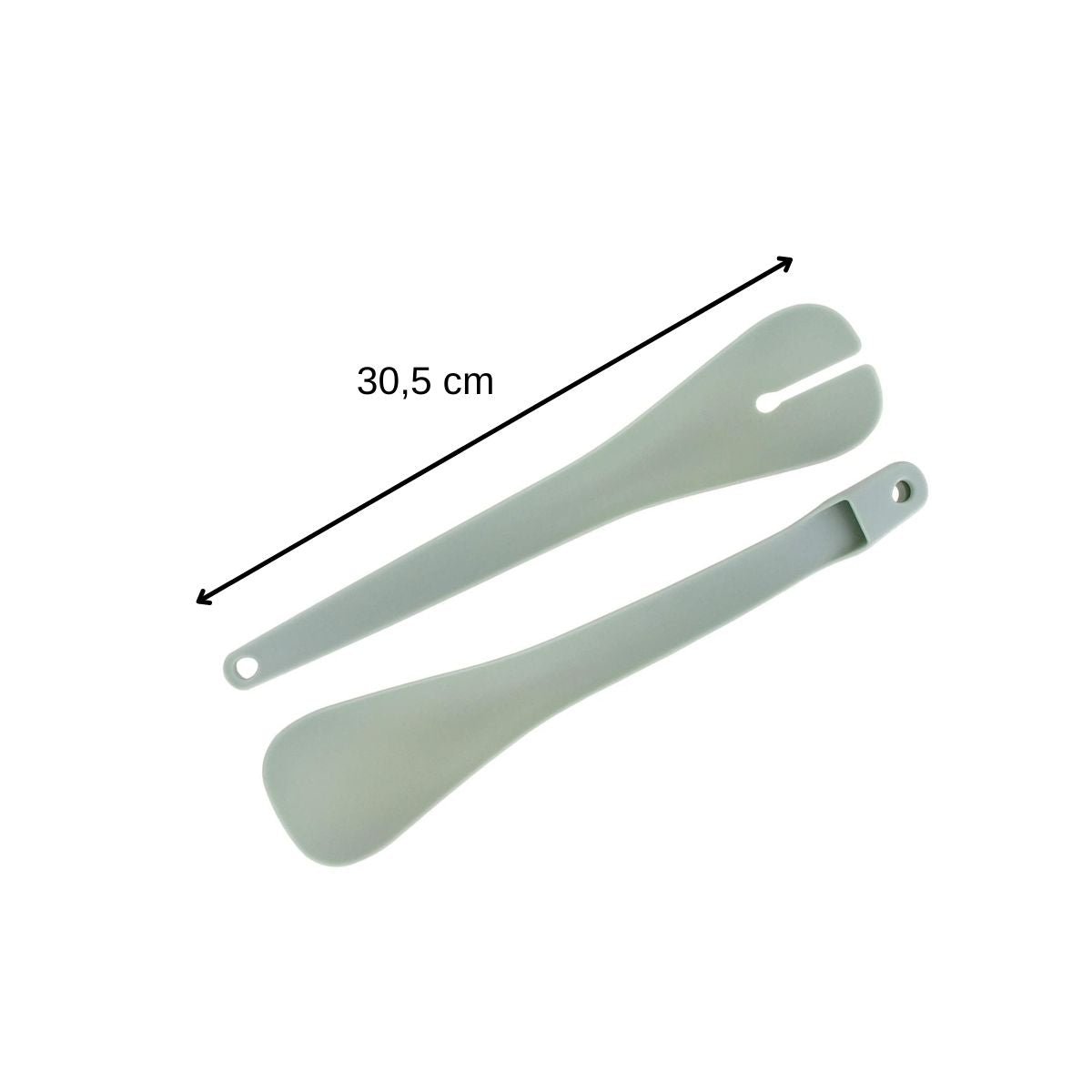 Set de 2 ustensiles de cuisine couverts à salade BASIC vert, FACKELMANN