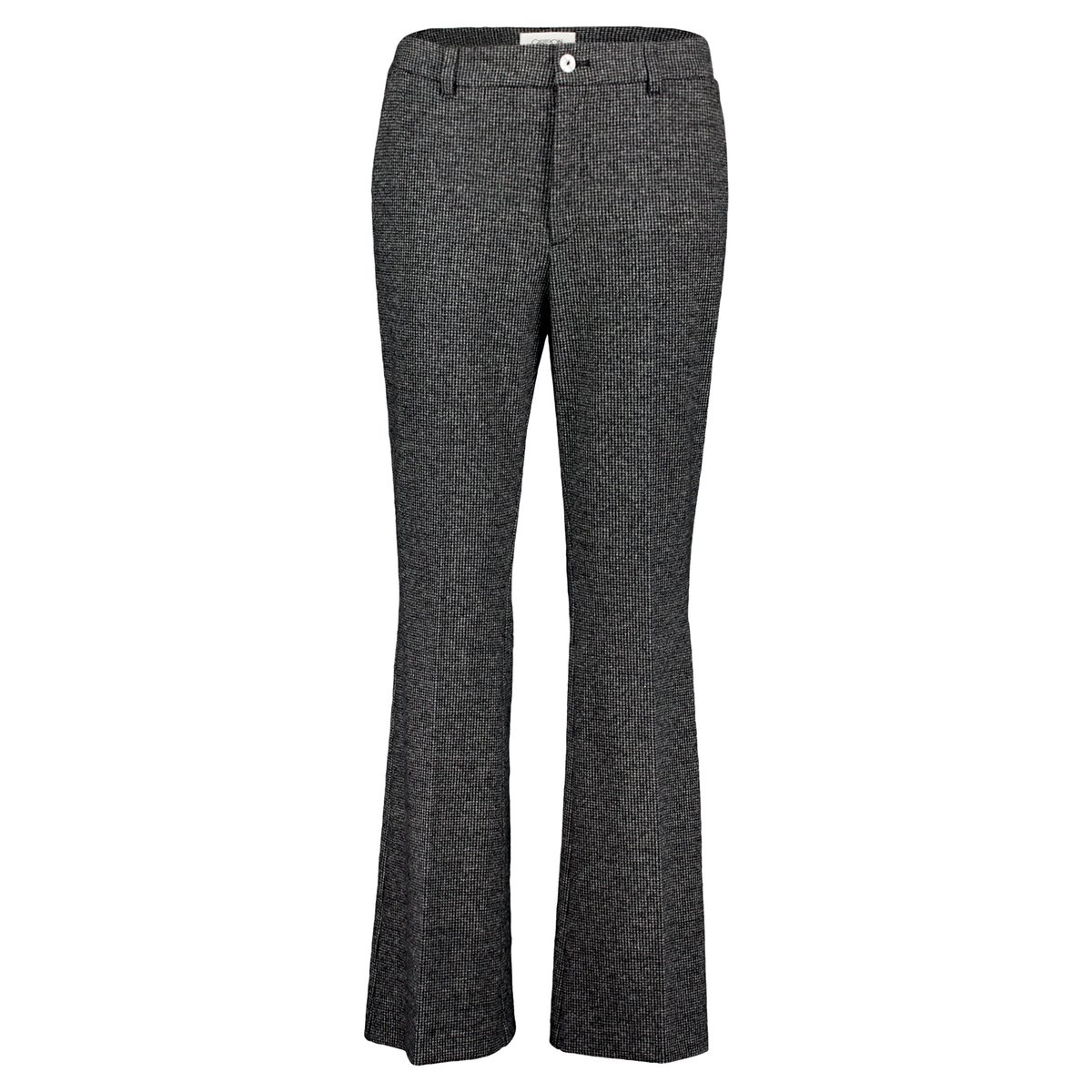 Pantalon en toile à plis repassés noir/gris, CARTOON