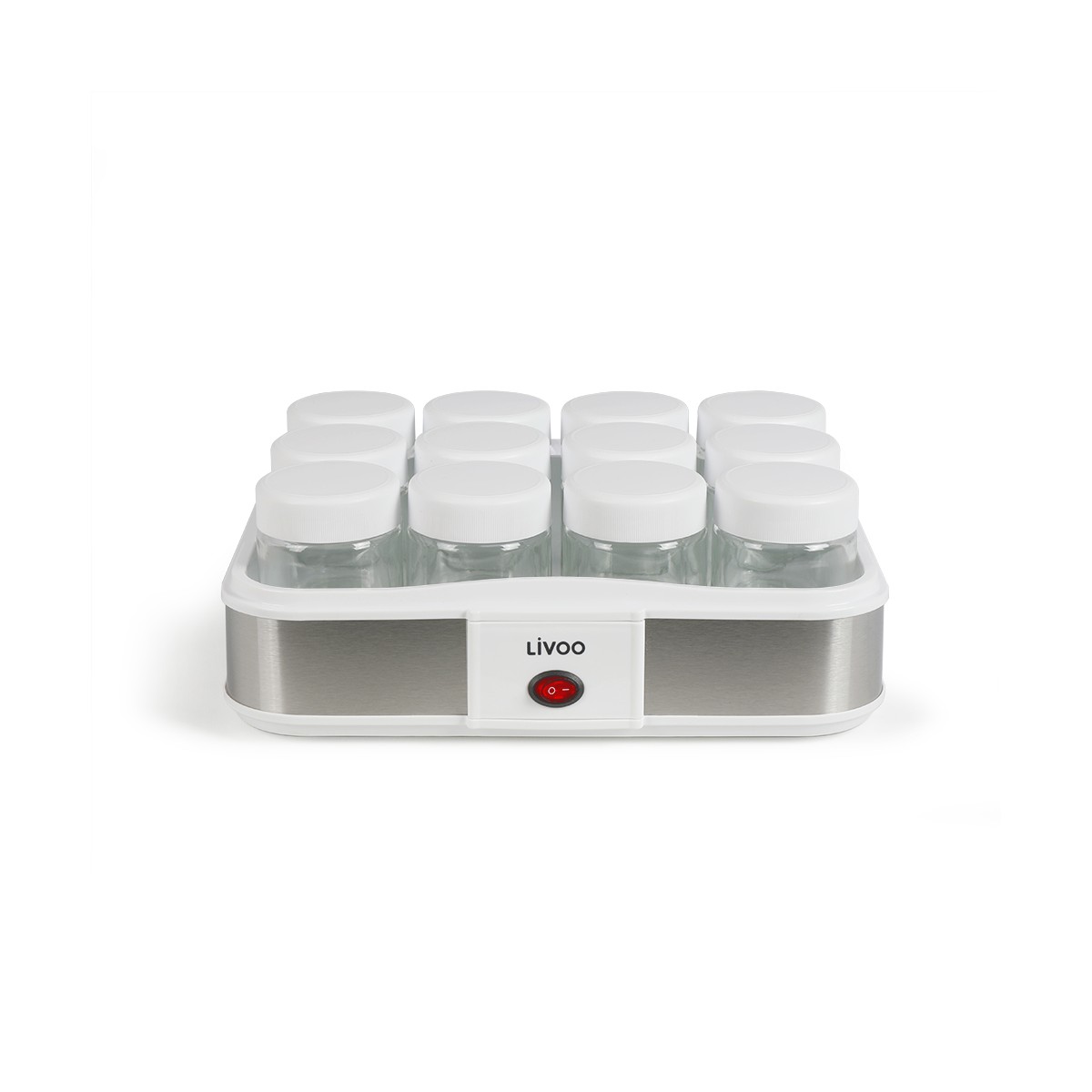 Yaourtière Fromagère 12 Pots Dop156 blanc, LIVOO