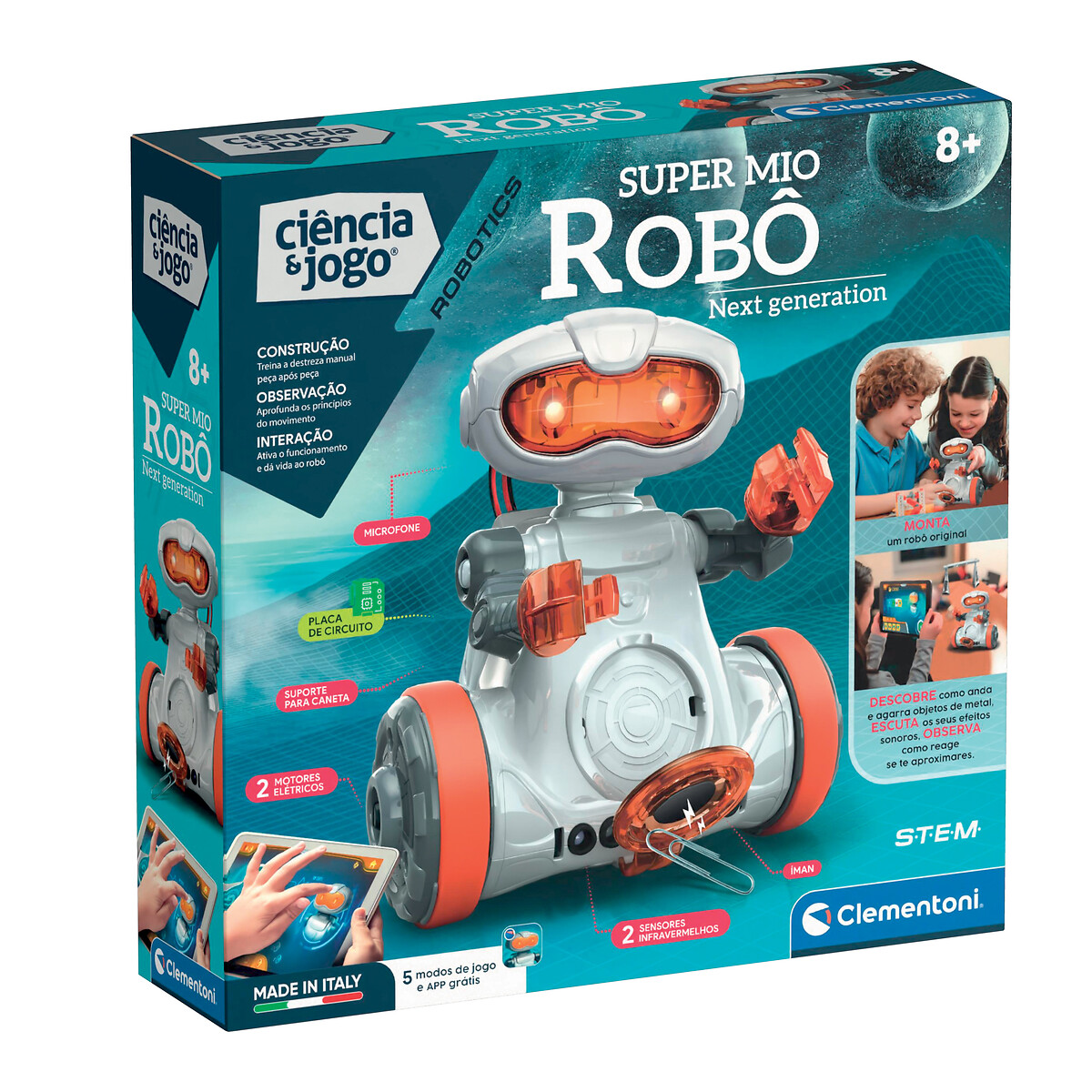 Brinquedo "Robot Super Mio", CLEMENTONI multicolor, CLEMENTONI