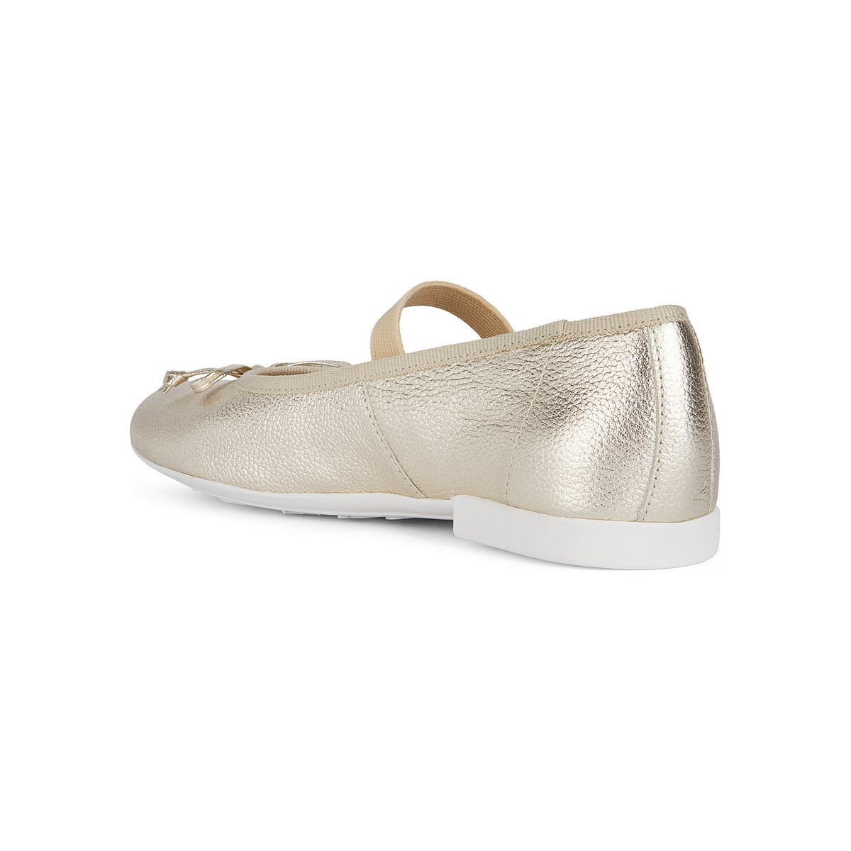 Ballerines JR PLIE' platine, GEOX