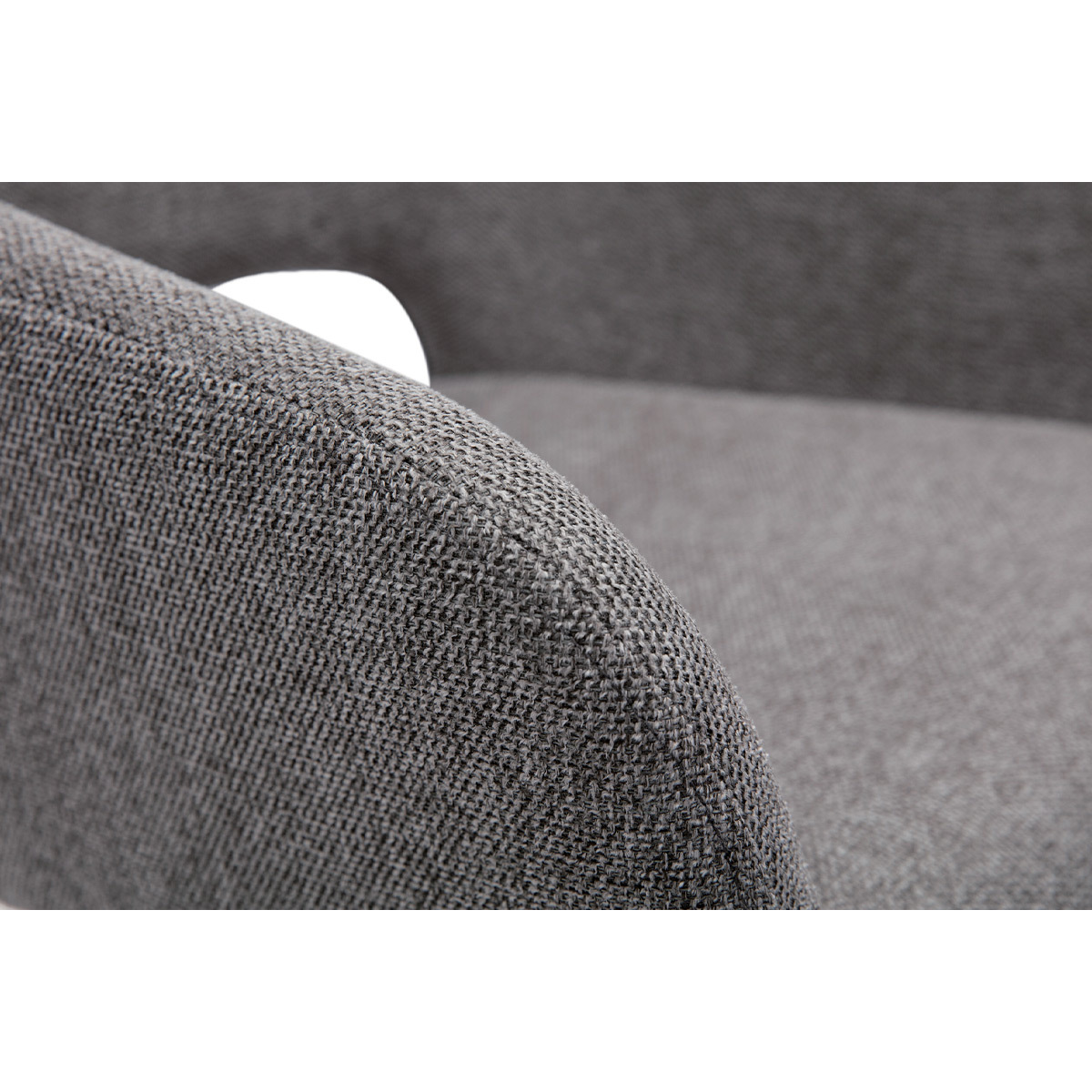 Chaises design pieds métal noir (lot de 2) LAURETTE gris, MILIBOO