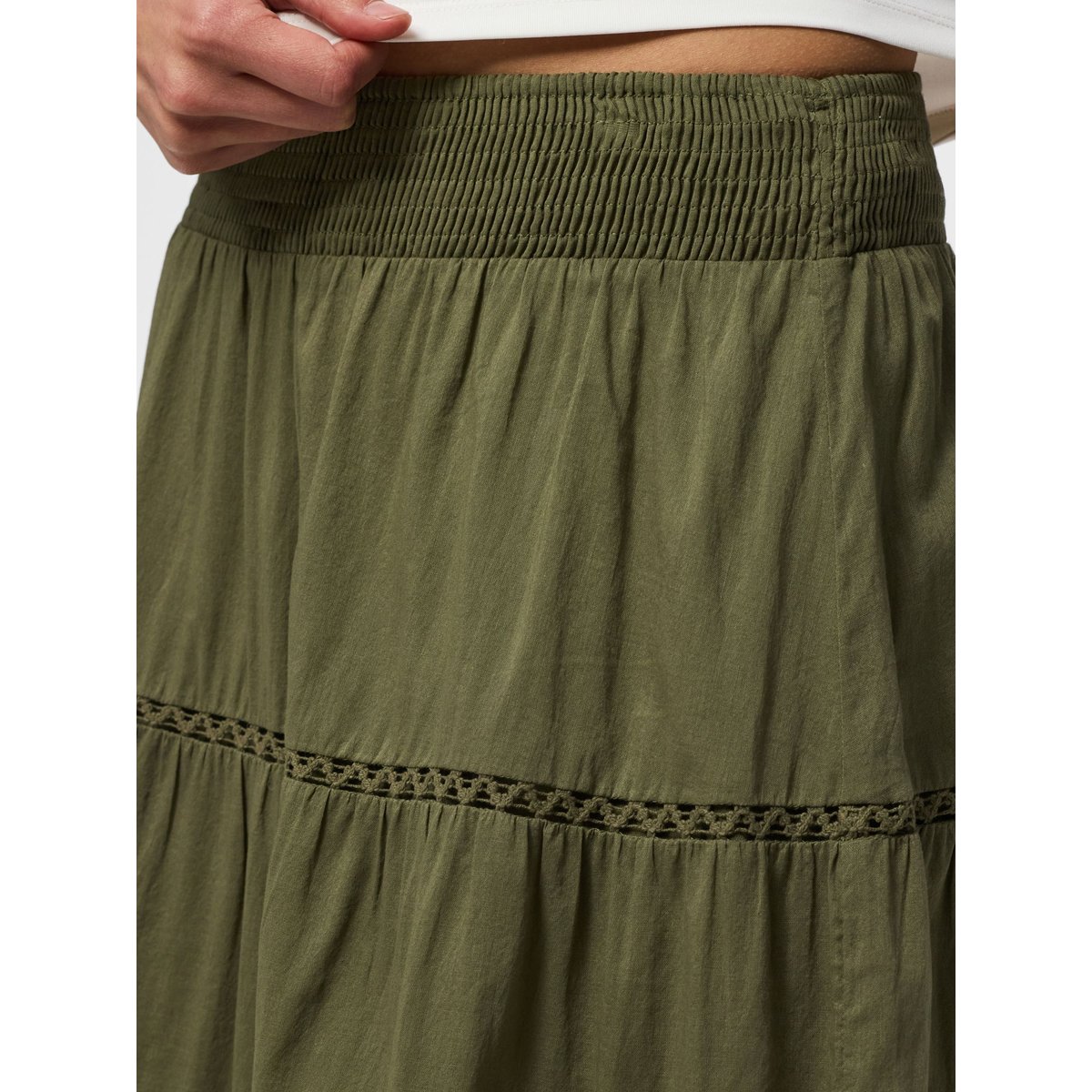 Jupe Longue burnt olive, PIECES