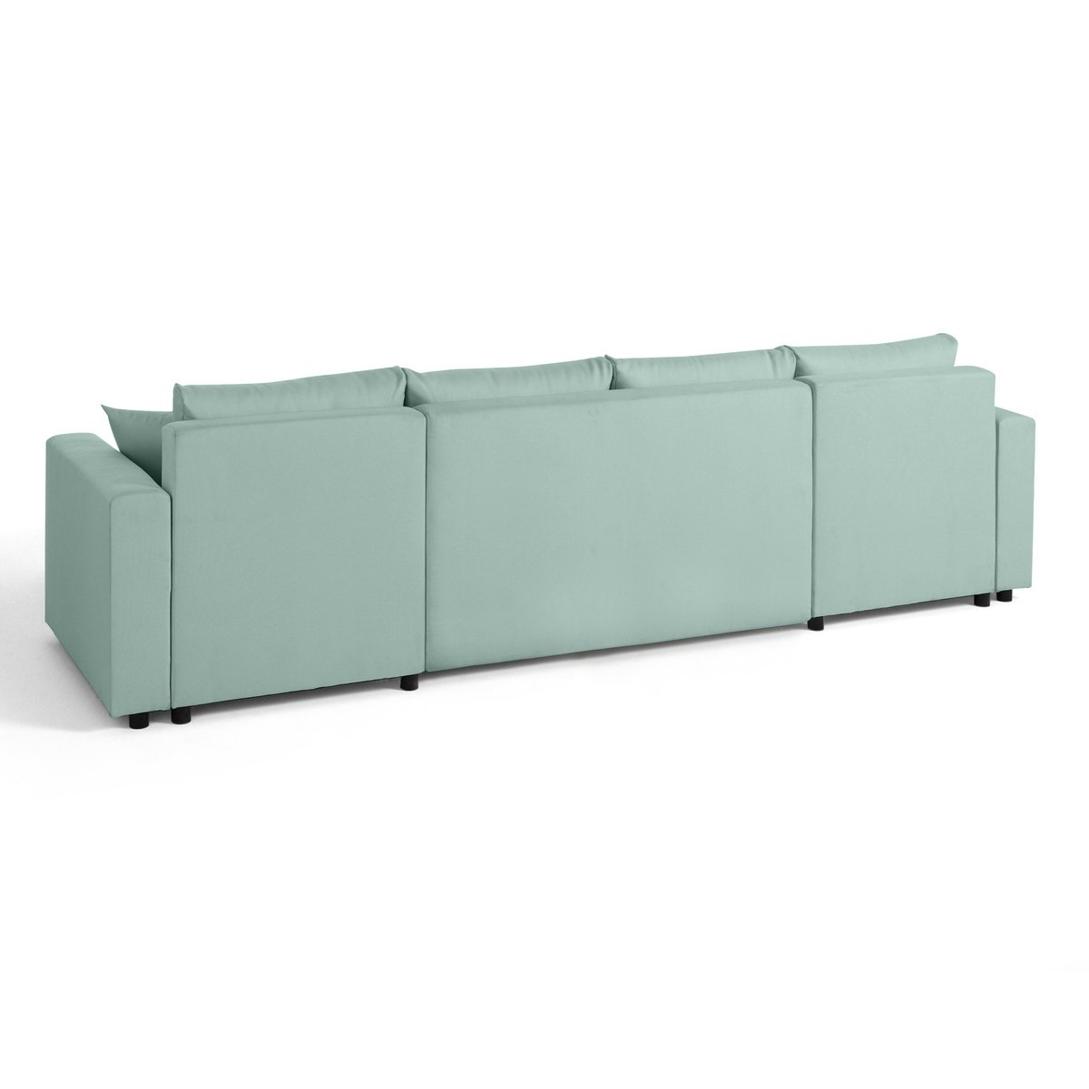 Canapé Panoramique Convertible 7 places - REGALA bleu ciel, BEST MOBILIER