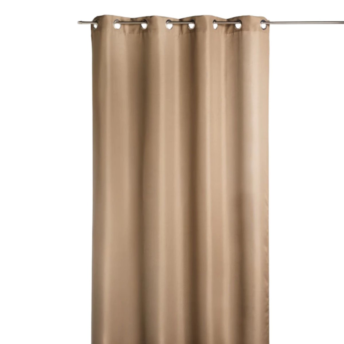 Rideau d'Ameublement en Bachette unie taupe, HOME MAISON