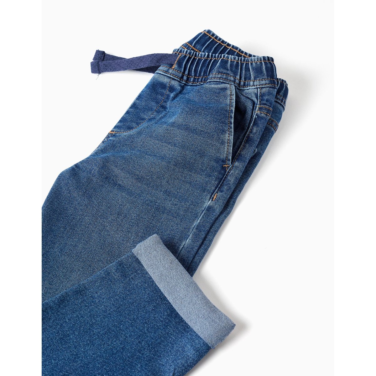 Pantalon en jean slim avec cordon de serrage bleu, ZIPPY