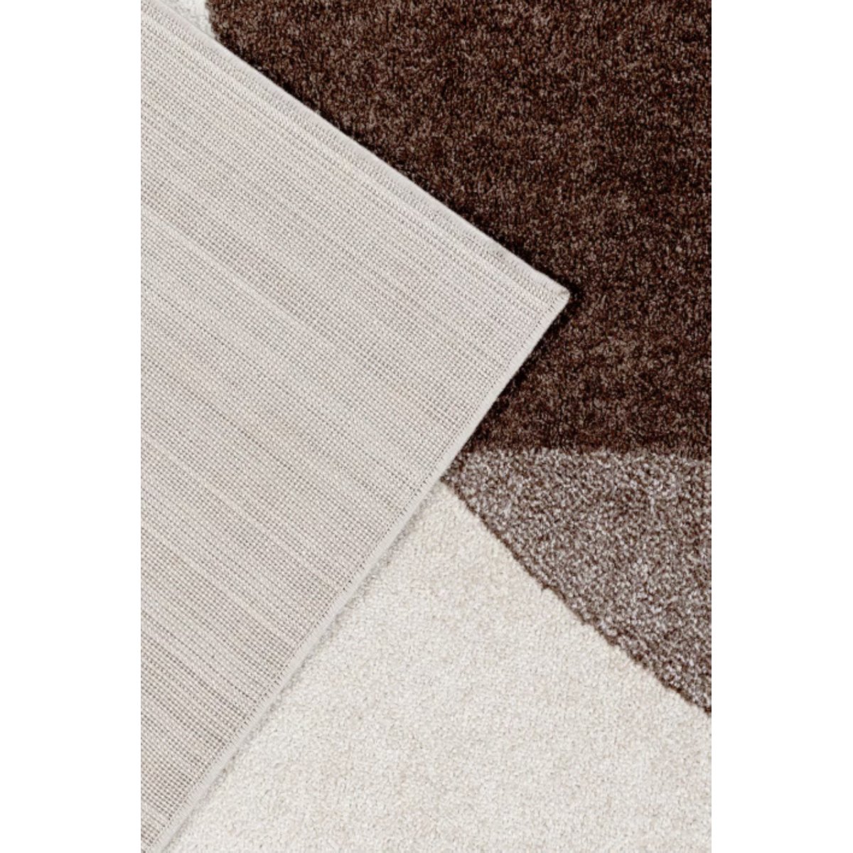 Tapis moderne tissé plat DORY marron, NOVATREND