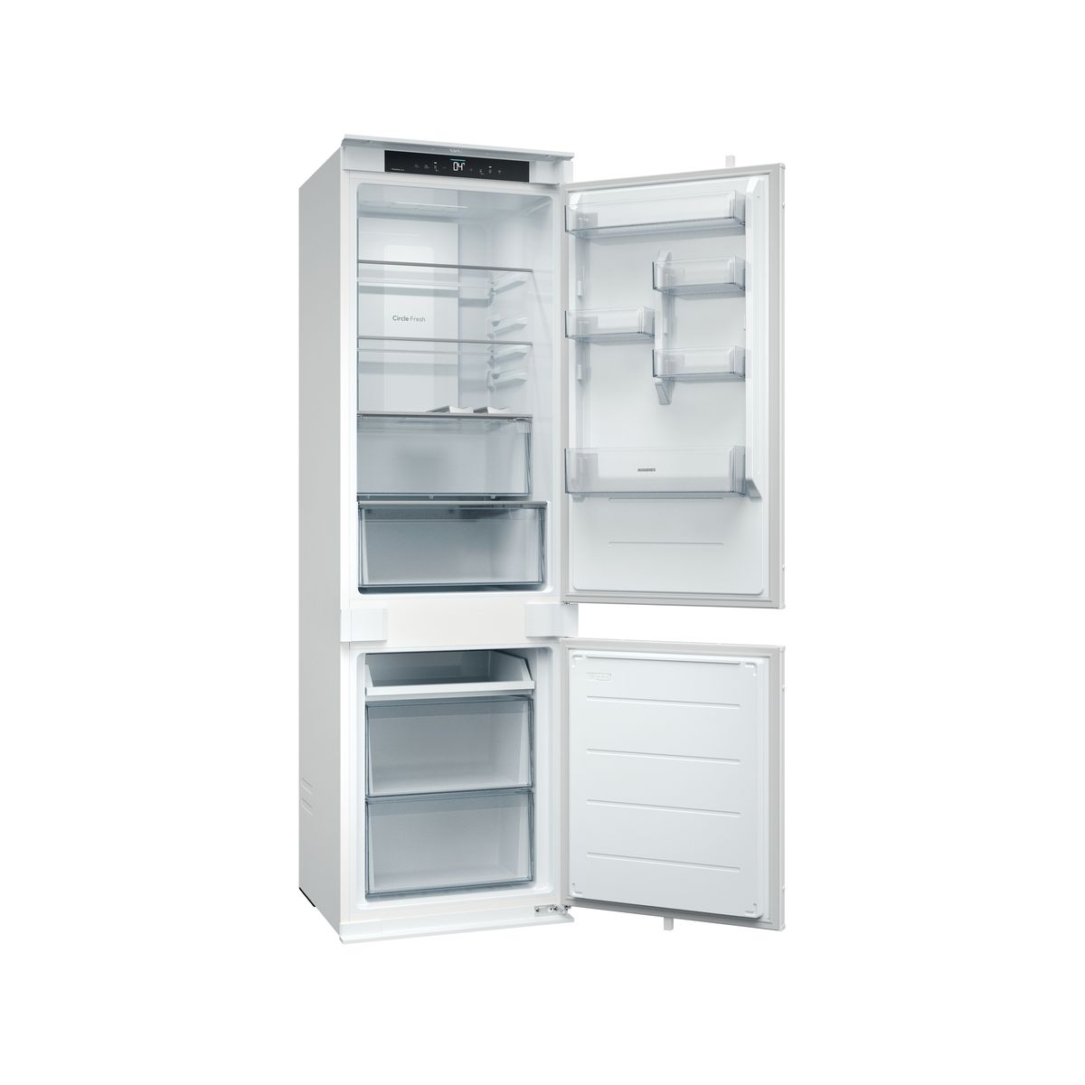 Réfrigérateur combiné encastrable RNBQT3518E couleur unique, ROSIERES