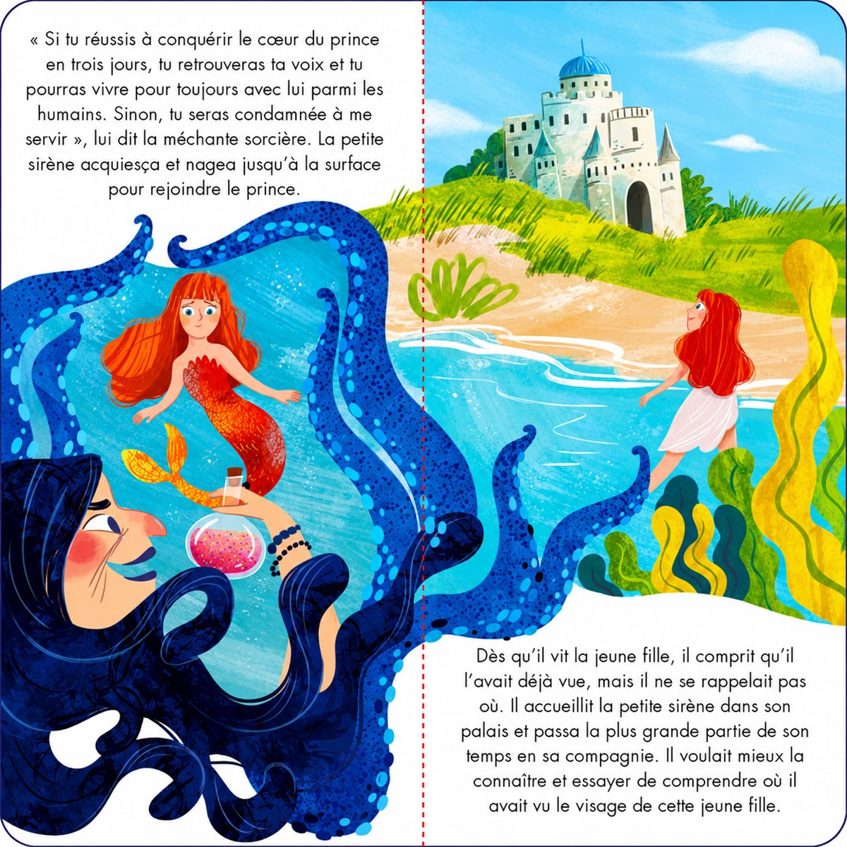 Puzzle et livre La petite sirène turquoise, SASSI