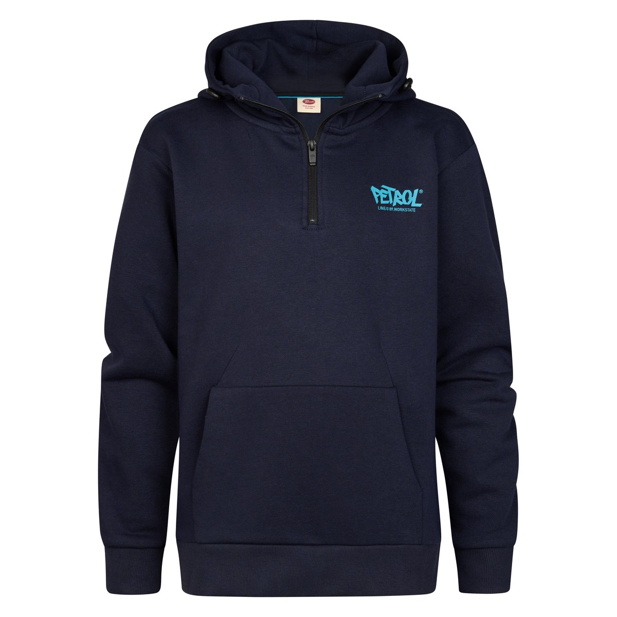 Sweat à capuche demi-zip millpark bleu royal navy, PETROL INDUSTRIES