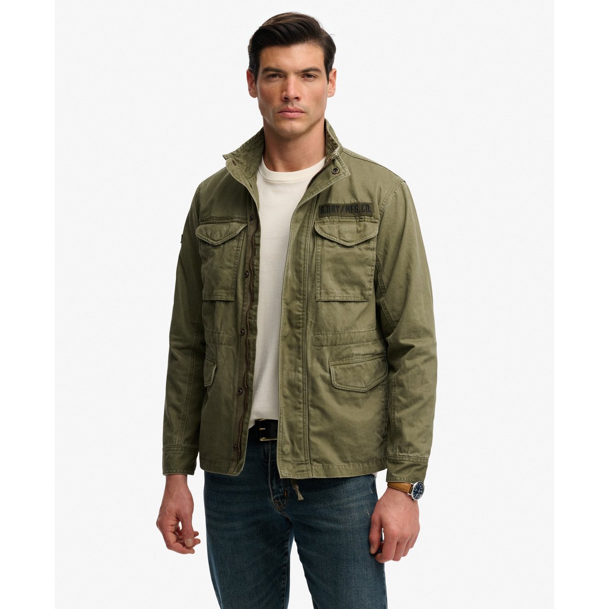 Veste Militaire M65 vert olive poudré, SUPERDRY