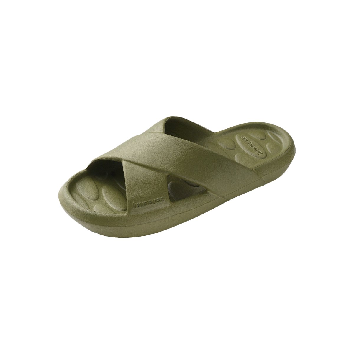Sandales à Enfiler Slide Candy Pop vert olive, HAVAIANAS