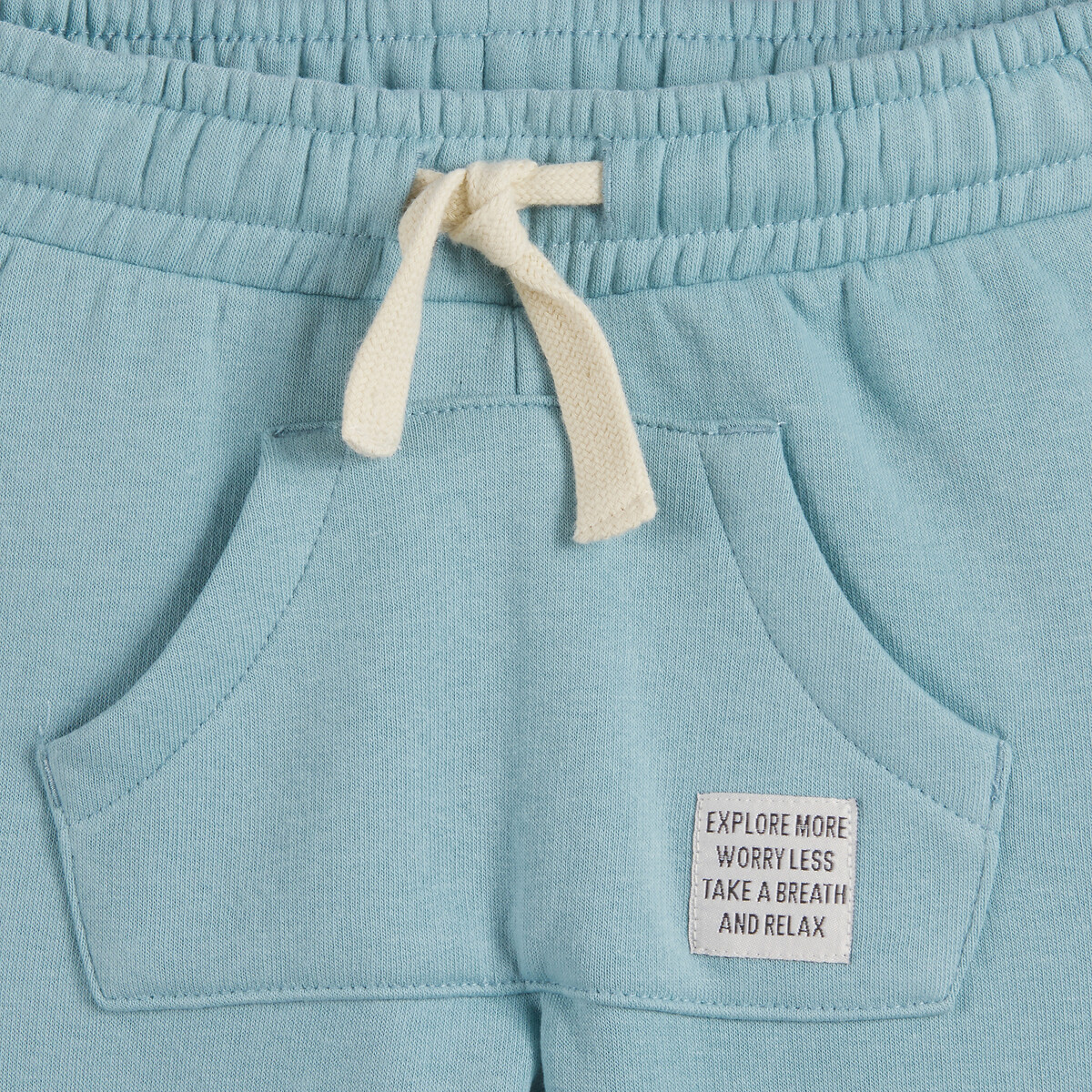 Pack of 3 Joggers blue/ecru, LA REDOUTE COLLECTIONS
