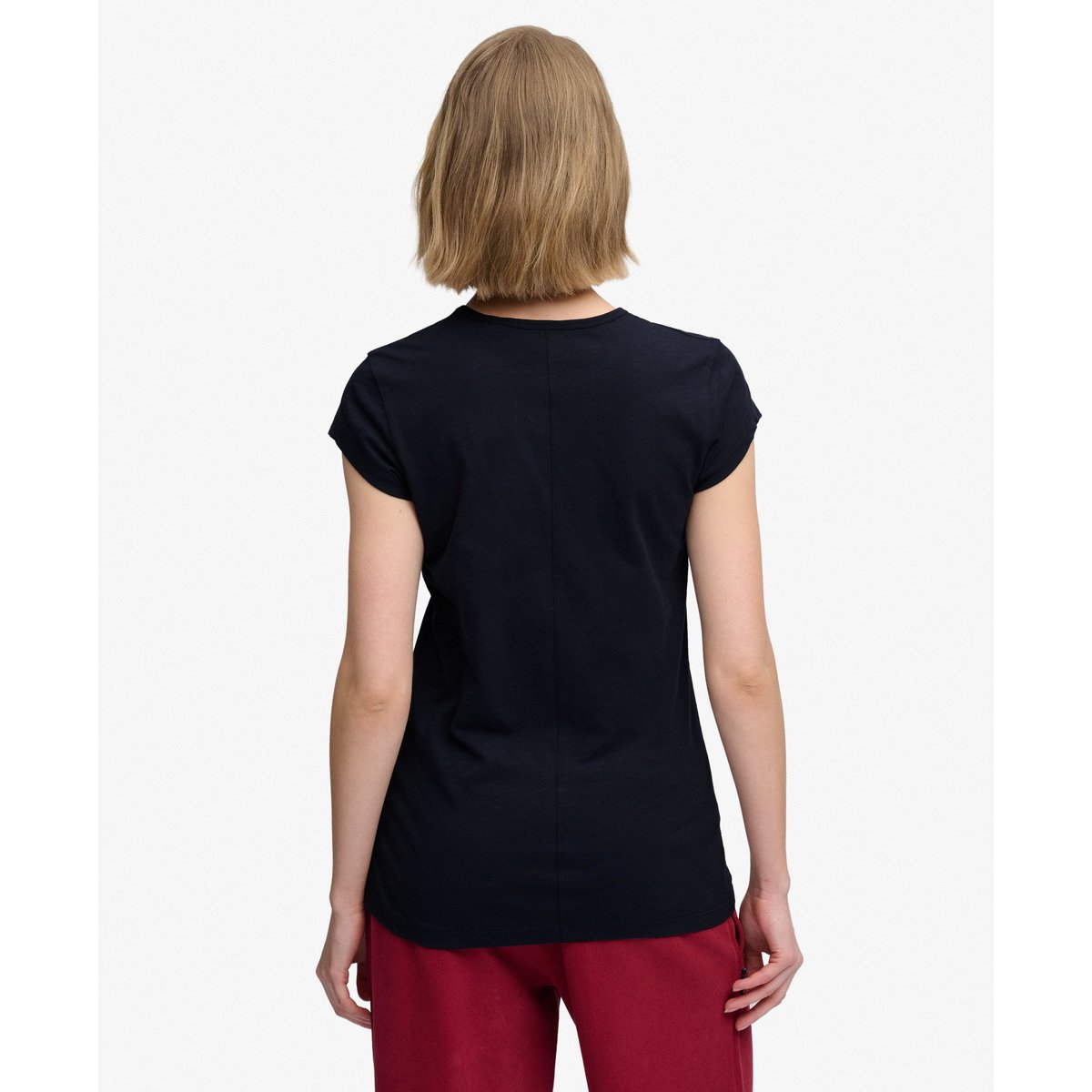 T-shirt Athletic Essential Slub bleu marine éclipse, SUPERDRY