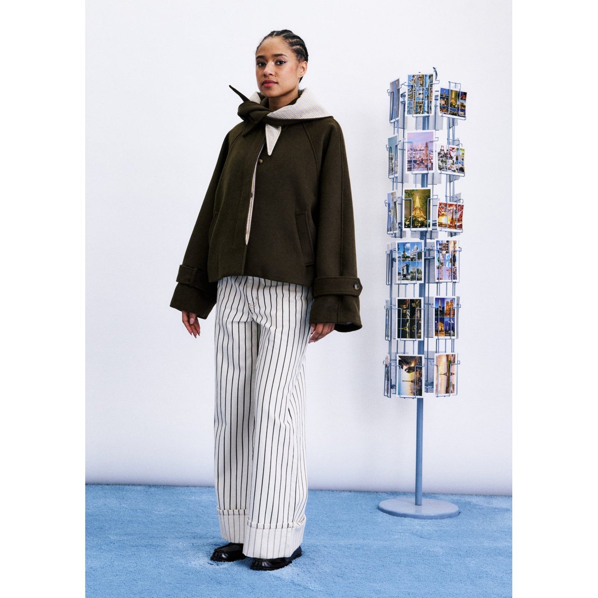Manteau Pembroke en coton PEMBROKE vert kaki, FRNCH