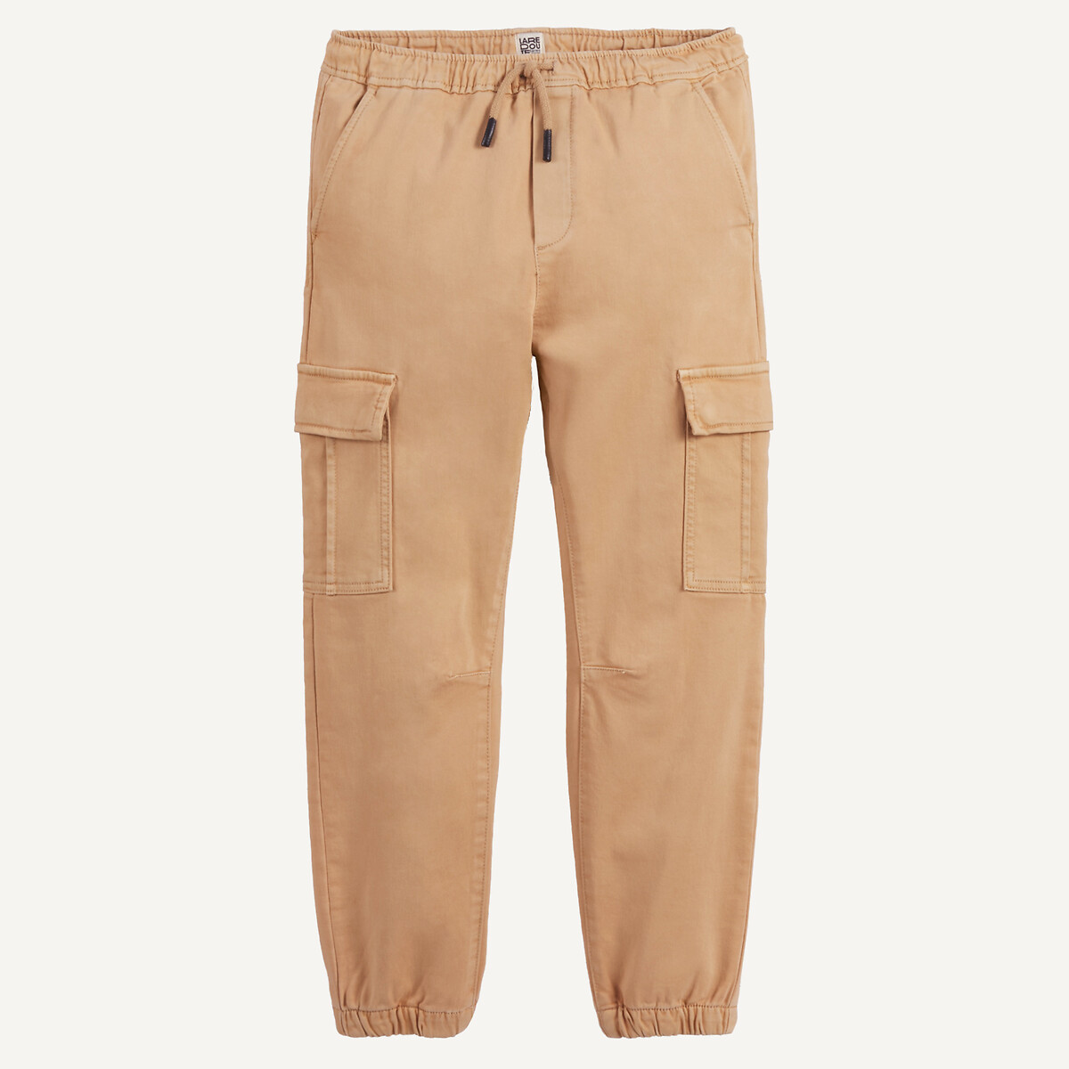 Pantalon cargo, taille élastiquée beige, LA REDOUTE COLLECTIONS